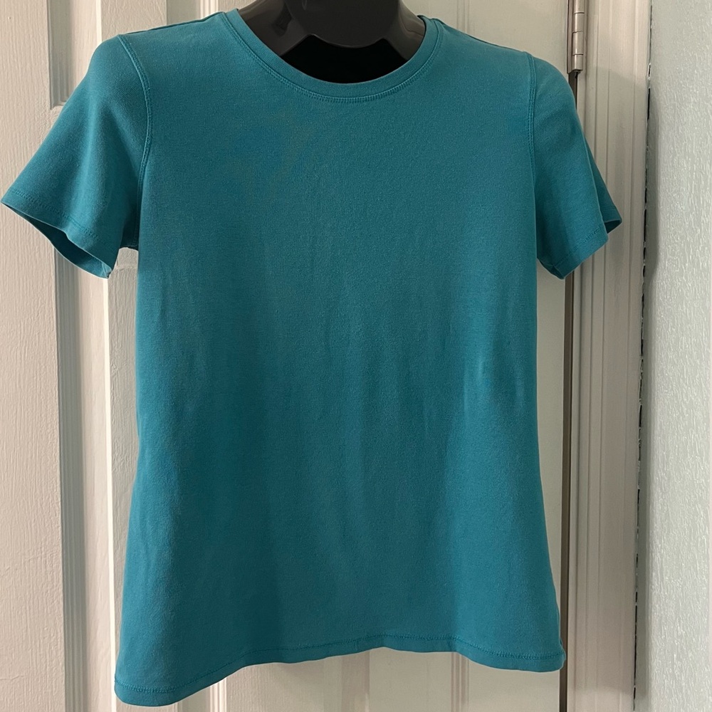 Faded Glory Teal River Short Sleeve T-Shirt Medium 8/10